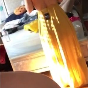 Long yellow dress